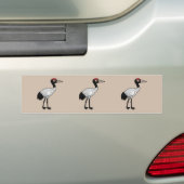 Birdorable Schwarz-necked Kran Autoaufkleber (Auf Auto)