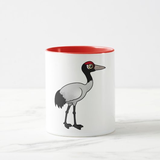 Birdorable Schwarz-necked Kran Tasse (Zentrum)