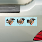 Birdorable Schwarz-throated Fink Autoaufkleber (Auf Auto)