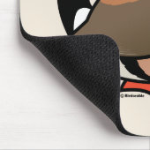 Birdorable Schwarz-throated Fink Mousepad (Ecke)