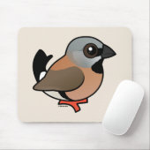 Birdorable Schwarz-throated Fink Mousepad (Mit Mouse)