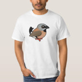 Birdorable Schwarz-throated Fink T-Shirt (Vorderseite)