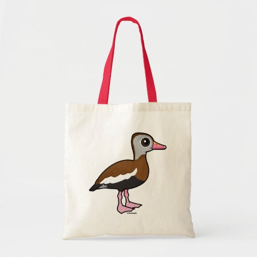 Birdorable Schwarzbauchente Pfeiferente Tragetasche (Vorne)