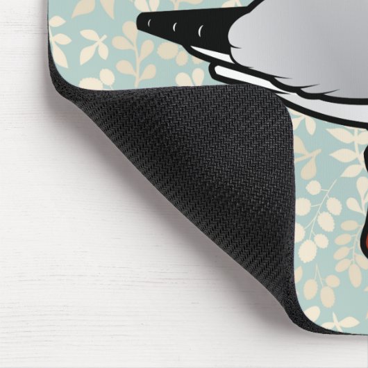 Birdorable schwarzköpfige Möve Mousepad (Ecke)