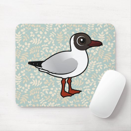 Birdorable schwarzköpfige Möve Mousepad (Mit Mouse)