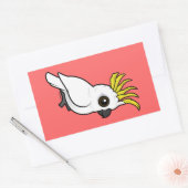 Birdorable-Schwefelkakadu Rechteckiger Aufkleber (Umschlag)