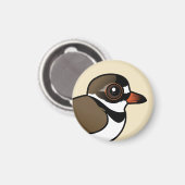 Birdorable Semipalmated Plover Magnet (Vorderseite/Rückseite)
