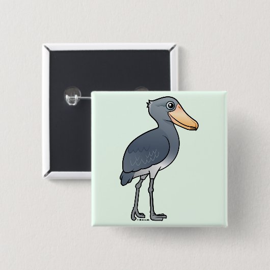 Birdorable Shoebill Button (Vorne & Hinten)