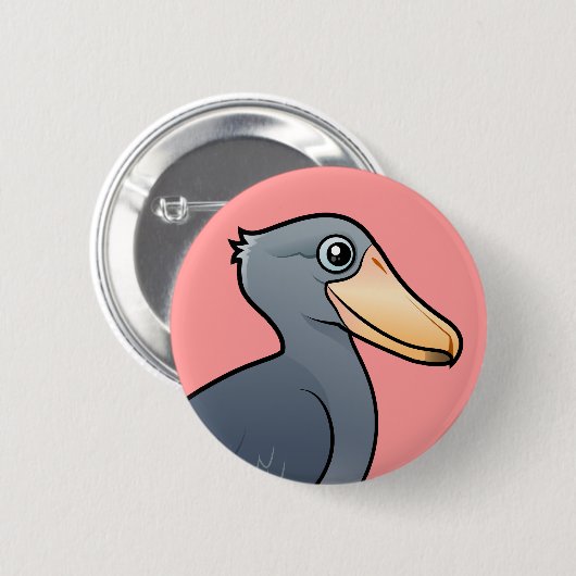 Birdorable Shoebill Button (Vorne & Hinten)