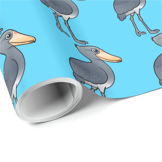 Birdorable Shoebill Geschenkpapier (Rolleneckpunkt)