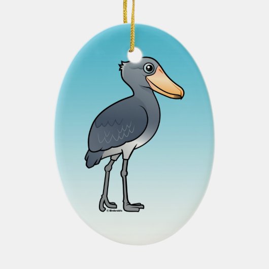 Birdorable Shoebill Keramik Ornament (Hinten)