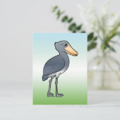 Birdorable Shoebill Postkarte (Stehend Vorderseite)