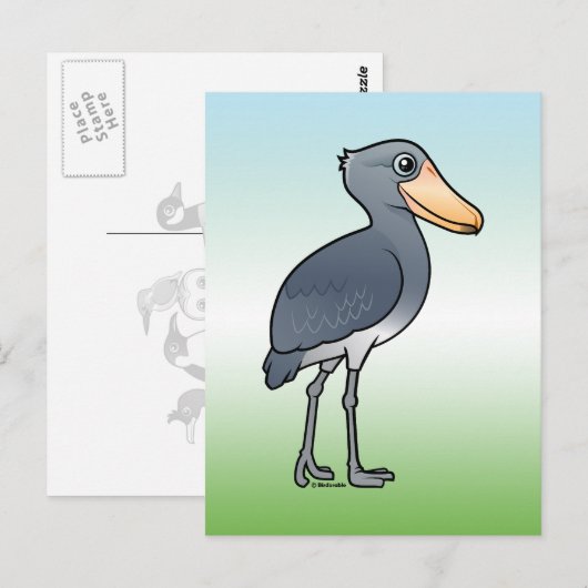 Birdorable Shoebill Postkarte (Vorne/Hinten)