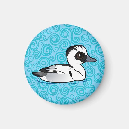 Birdorable Smew Magnet (Vorne)