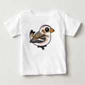 Birdorable Snow Bunting Baby T-shirt (Vorderseite)