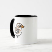 Birdorable Snow Bunting Tasse (Vorderseite Links)