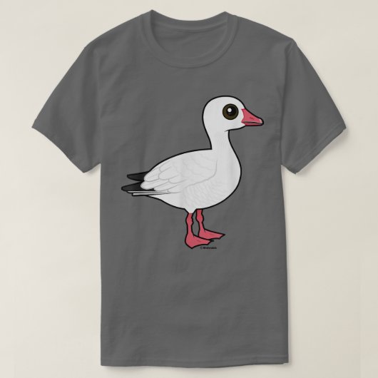 Birdorable Snow Gänse Niedlicher Cartoon T-Shirt (Design vorne)