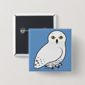 Birdorable Snowy Eule Button (Vorne & Hinten)