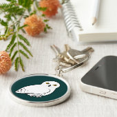 Birdorable Snowy Eule Schlüsselanhänger (Seite)