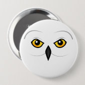 Birdorable Snowy Eulen-Gesicht Button (Vorne & Hinten)
