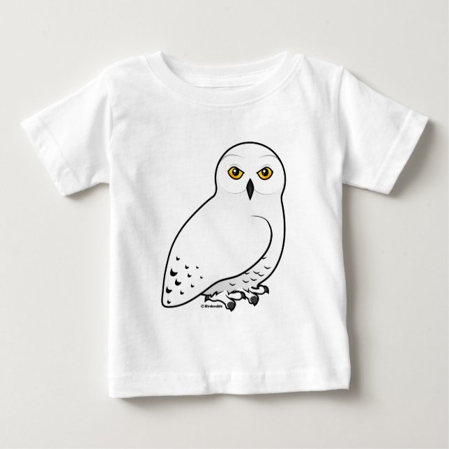 Birdorable Snowy Owl Baby T-shirt (Vorderseite)