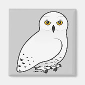 Birdorable Snowy Owl Magnet (Vorne)