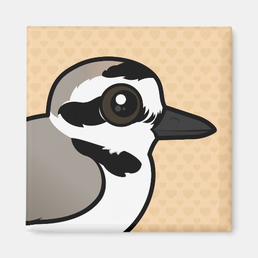 Birdorable Snowy Plover Magnet (Vorne)