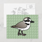 Birdorable Snowy Plover Postkarte (Vorne/Hinten)
