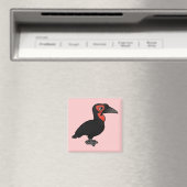 Birdorable Southern Ground Hornbill Magnet (In Situ (Geschirrspüler))