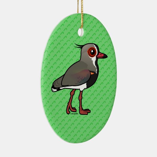 Birdorable Southern Lapwing Keramik Ornament (Rechts)