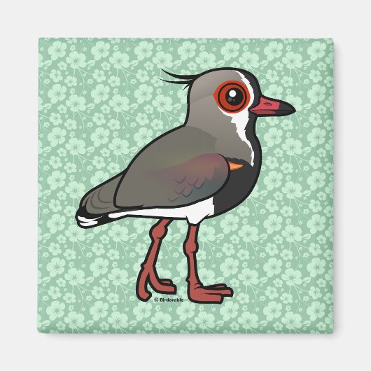 Birdorable Southern Lapwing Magnet (Vorne)