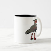 Birdorable Southern Lapwing Zweifarbige Tasse (VorderseiteRechts)