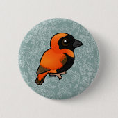 Birdorable Southern Red Bishop Button (Vorderseite)