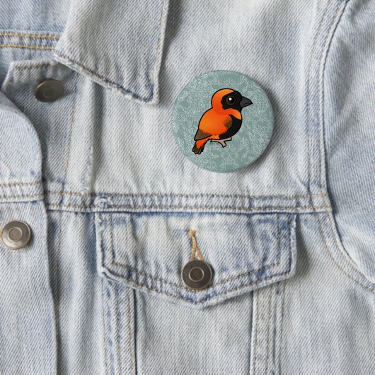 Birdorable Southern Red Bishop Button (Beispiel)