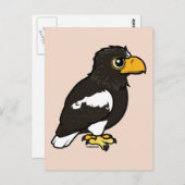 Birdorable Steller's Sea Eagle Postkarte (Vorne/Hinten)