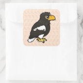 Birdorable Steller's Sea Eagle Quadratischer Aufkleber (Tasche)