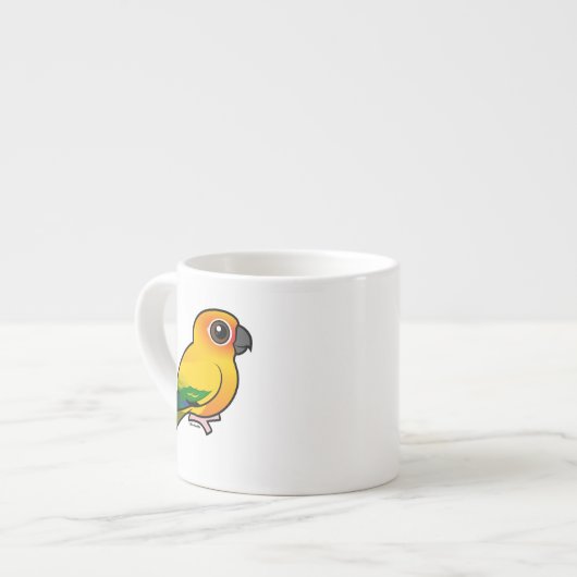 Birdorable Sun Parakeet Espressotasse (Vorderseite Links)