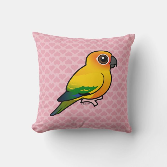 Birdorable Sun Parakeet Kissen (Vorderseite)