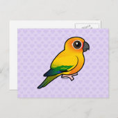 Birdorable Sun Parakeet Postkarte (Vorne/Hinten)