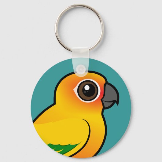 Birdorable Sun Parakeet Schlüsselanhänger (Vorderseite)