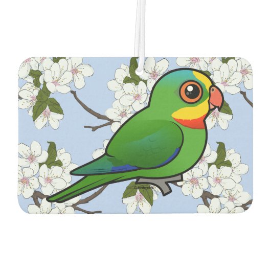 Birdorable Superpapageb Autolufterfrischer (Rückseite)