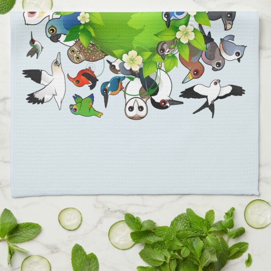 Birdorable Tag der Erde Geschirrtuch (Gefaltet)