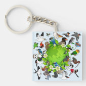 Birdorable Tag der Erde Schlüsselanhänger (Vorderseite)