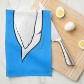 Birdorable Trompeters-Schwan Geschirrtuch (Viertel Falte)