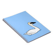 Birdorable Trompeters-Schwan Notizblock (Rechte Seite)