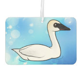 Birdorable Trumpeter Swan Autolufterfrischer (Rückseite)