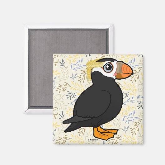 Birdorable Tufin Magnet (Vorderseite/Rückseite)