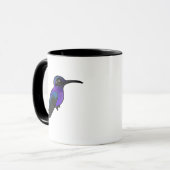 Birdorable Violet Sabrewing Hummingbird Tasse (Vorderseite Links)