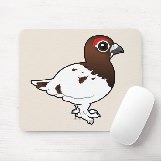 Birdorable Weide-Alpenschneehuhn, Sommermann Mousepad (Mit Mouse)