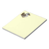 Birdorable Weißkronenammer Notizblock (Rotiert)